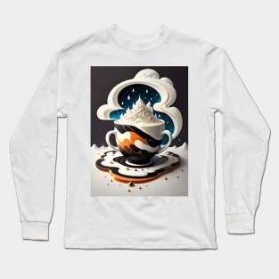 Coffee Illustration Long Sleeve T-Shirt